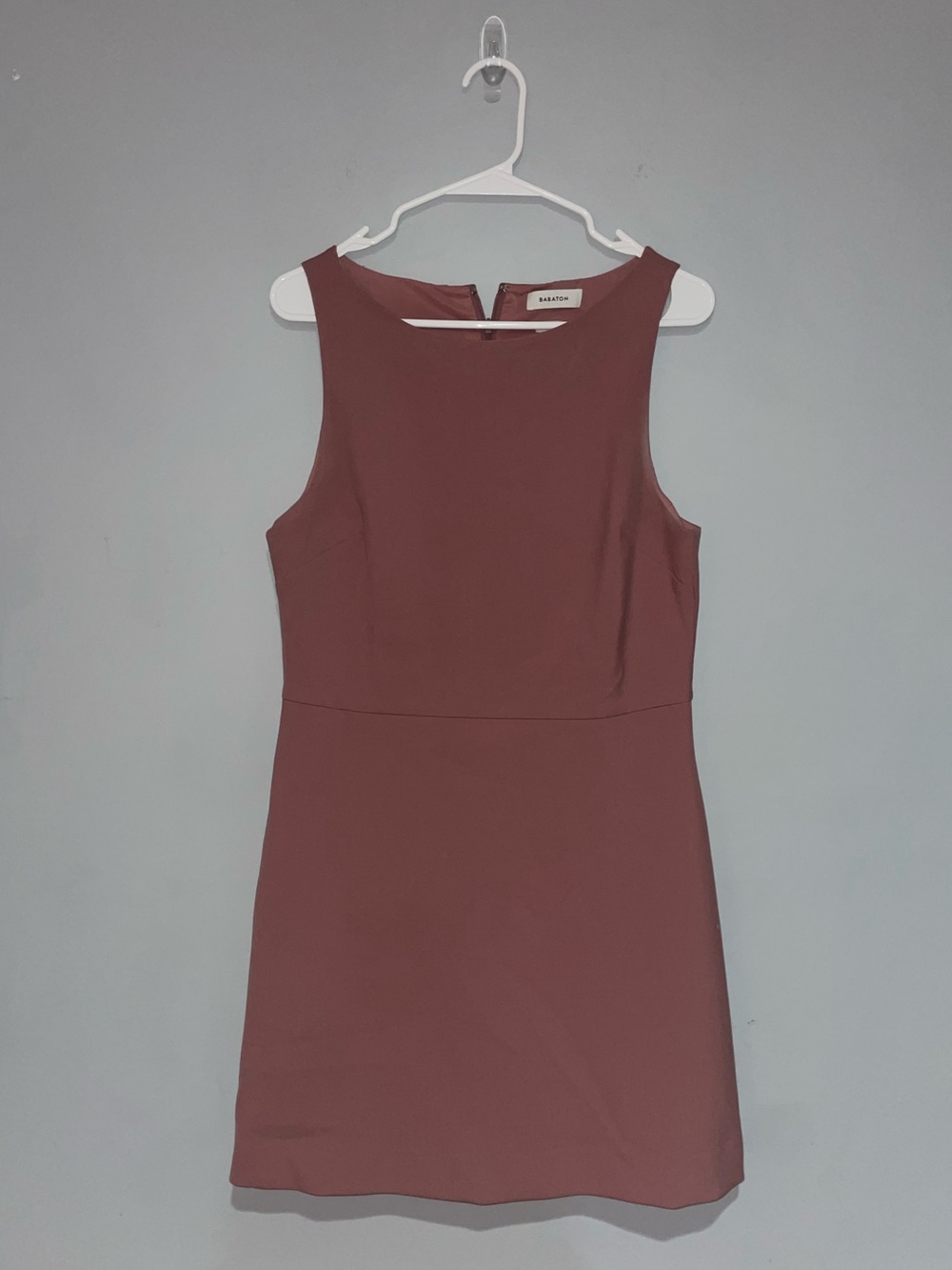 Babaton Mauve Sleeveless Shift Dress